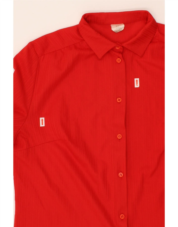 C&A Womens Shirt IT 44 Medium Red Striped Polyester Vintage C&A and Second-Hand C&A from Messina Hembry 