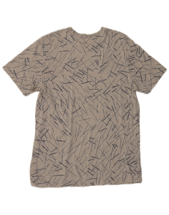 Lee T-shirt top lille grå stribet bomuld