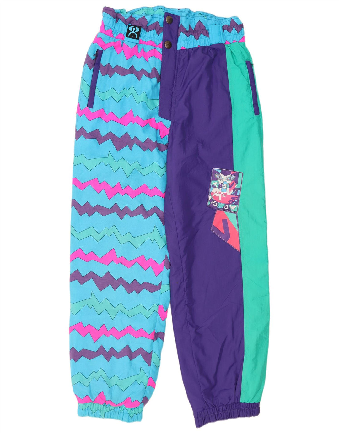 Ninety Eight Herre skibukser IT 52 XL Flerfarvet geometrisk