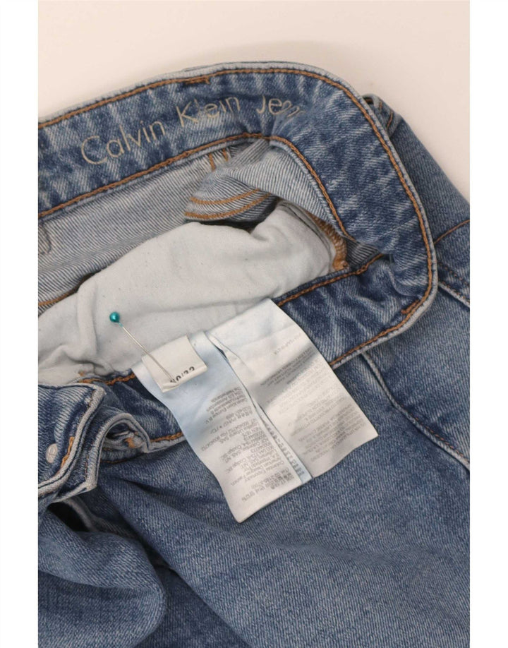 Calvin Klein Herre Slim Jeans W30 L32 Blå Bomuld