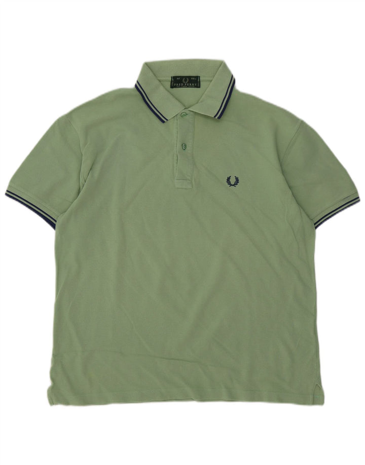 Fred Perry herre poloshirt mellemgrøn bomuld
