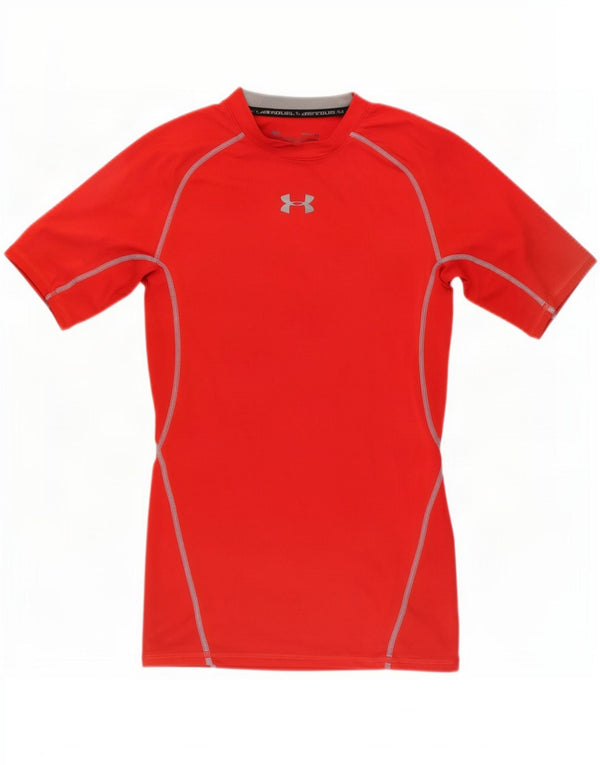 Under Armour Mens Compression T-Shirt Top Small Red