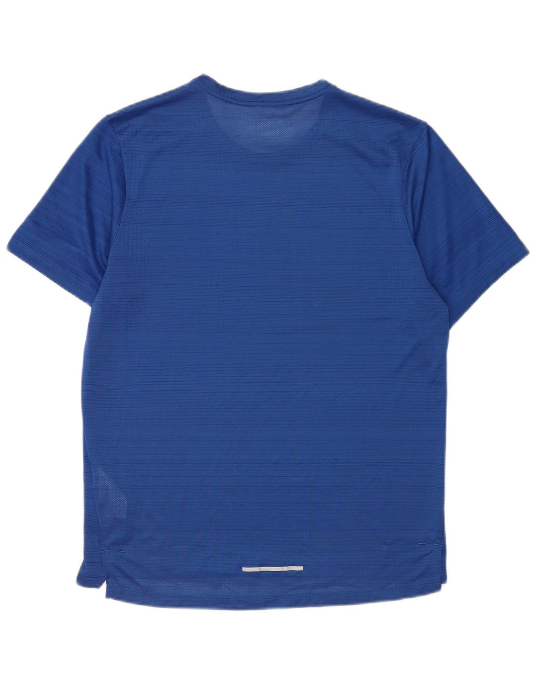 Nike herre Dri Fit T-shirt top mellemblå stribet polyester