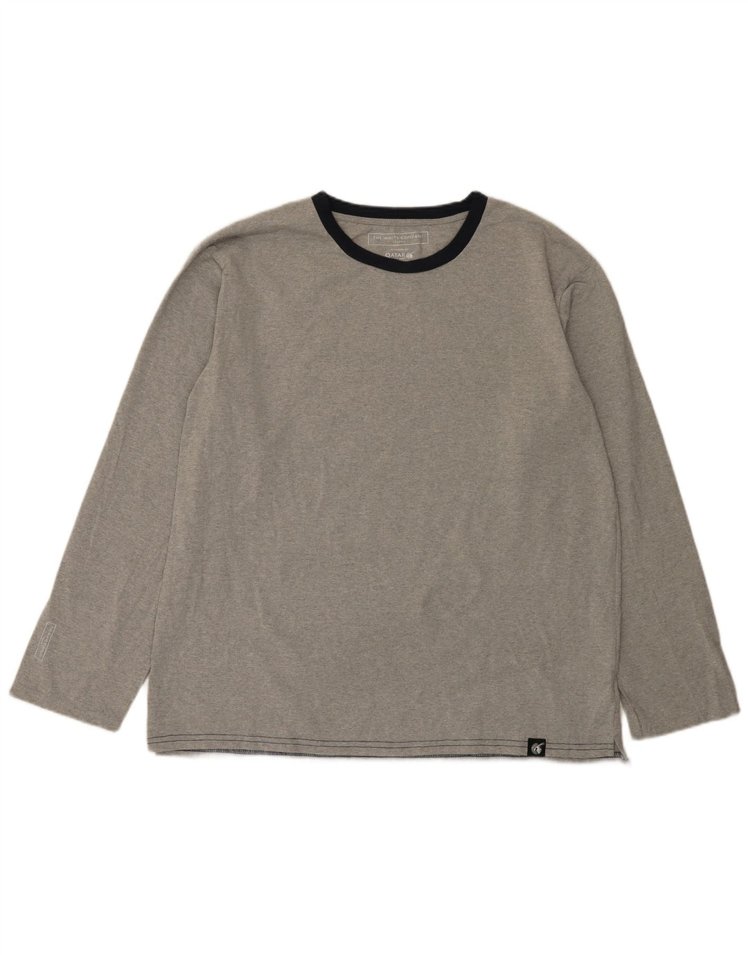The White Company Herre Top Langærmet Stor Grå Colourblock Polyester