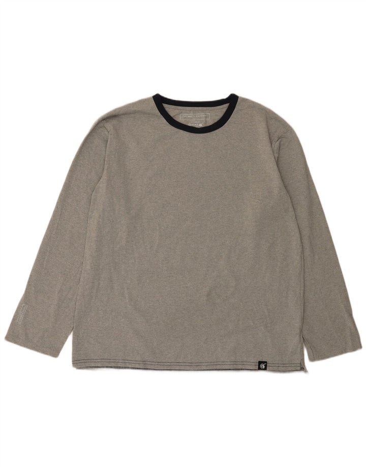 The White Company Herre Top Langærmet Stor Grå Colourblock Polyester