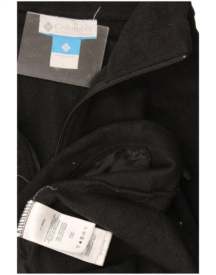 Columbia Fleecejakke til mænd, stor sort polyester