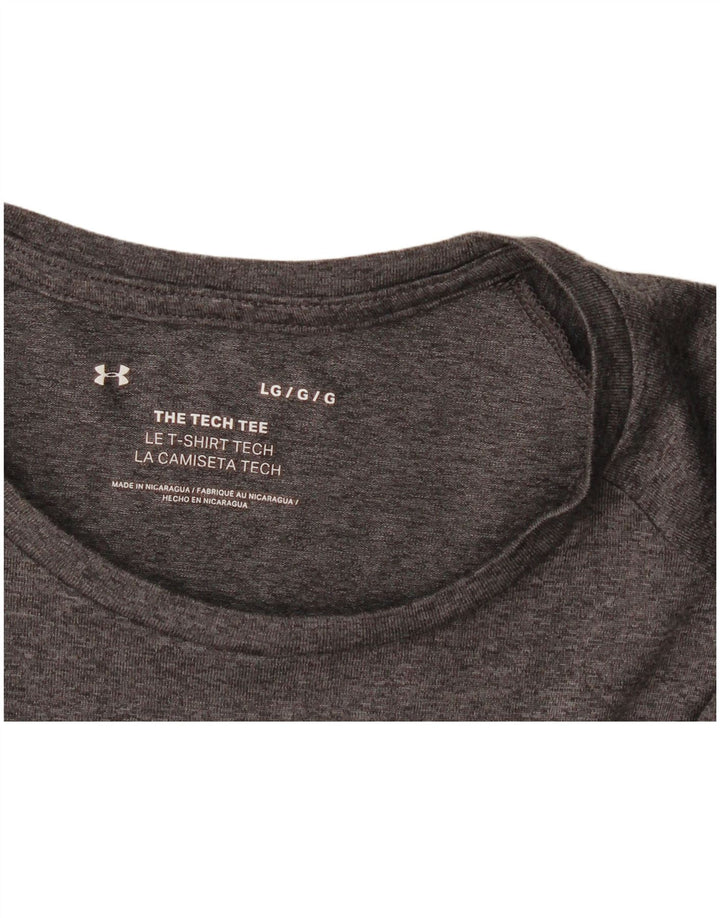 Under Armour Herre T-Shirt Top Stor Grå Flecked
