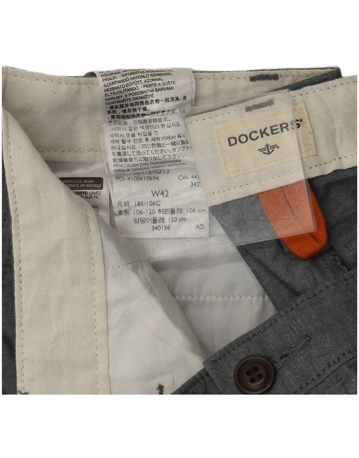Dockers Herre Chino Shorts W42 2XL Blå Bomuld