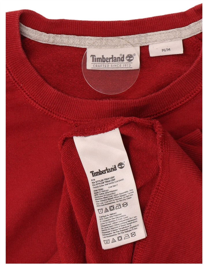 Timberland Herre Sweatshirt Jumper Medium Rød Bomuld