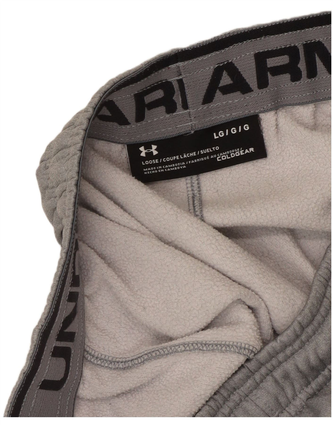 Under Armour Herre Cold Gear Træningsdragt Bukser Joggers Large Grå
