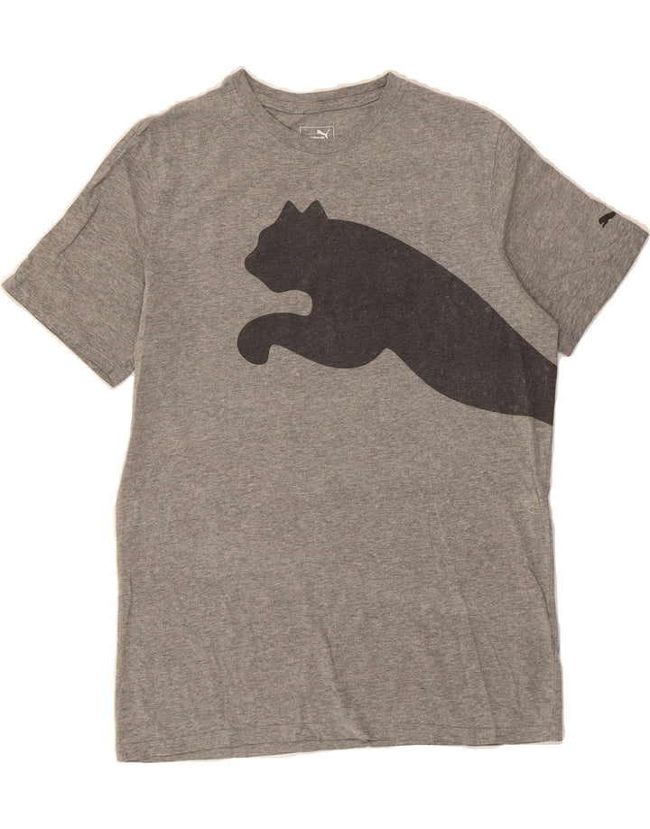 PUMA Mens Graphic T-Shirt Top Small Grey Cotton Vintage Puma and Second-Hand Puma from Messina Hembry 