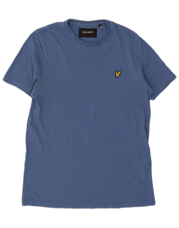 Lyle & Scott Herre T-Shirt Top Lille Blå Bomuld