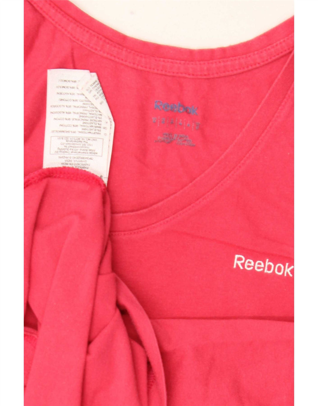 Reebok Damevest Top UK 12 Medium Pink Bomuld
