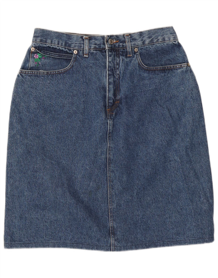 Casucci Dame Denim Nederdel W30 Medium Blue Bomuld