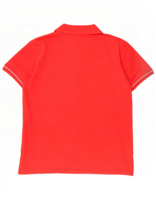 Avirex Dame Polo Shirt UK 18 XL Rød Bomuld
