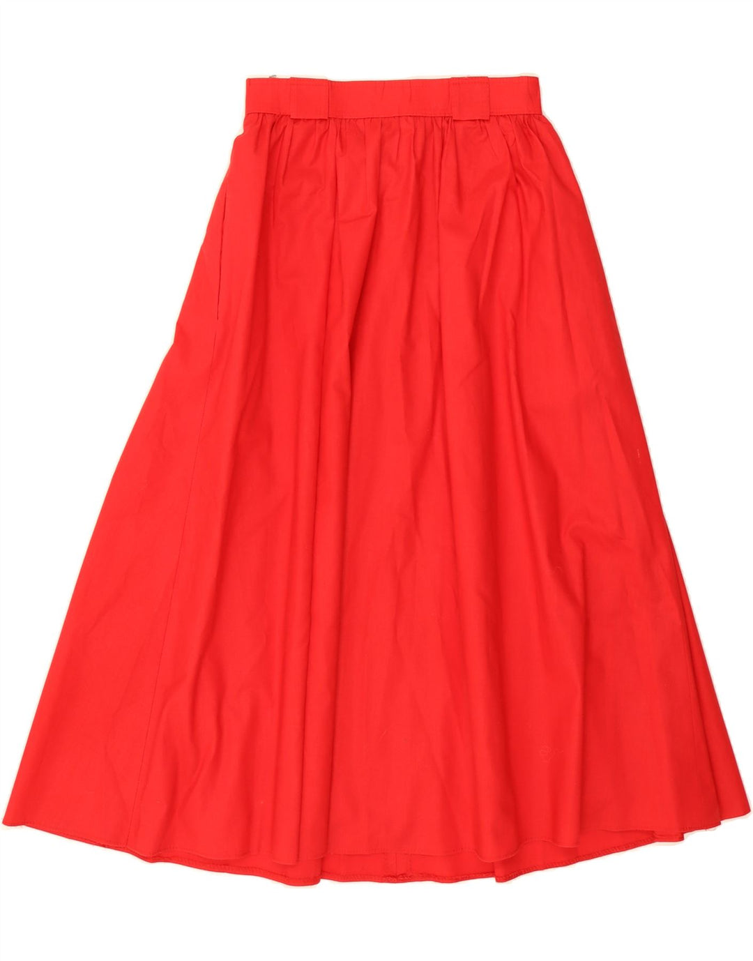 STEILMANN  Womens A-Line Skirt UK 10 Small Red Cotton Vintage Steilmann and Second-Hand Steilmann from Messina Hembry 