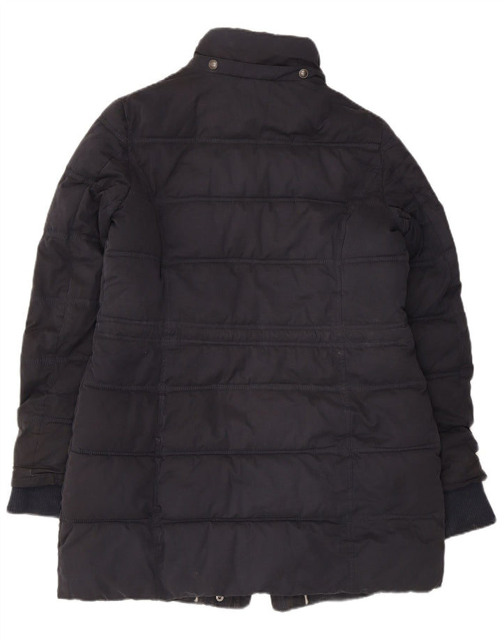 Fat Face Dame Polstret Jakke UK 12 Medium Sort Polyester