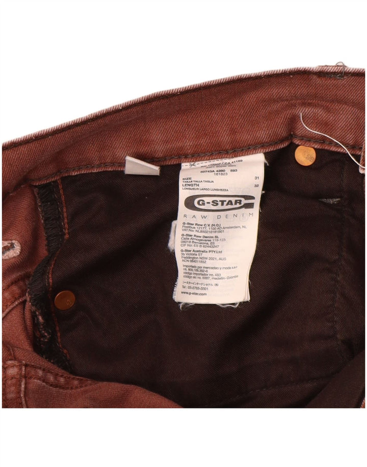 G-STAR Slim Jeans til mænd W31 L32 brun bomuld