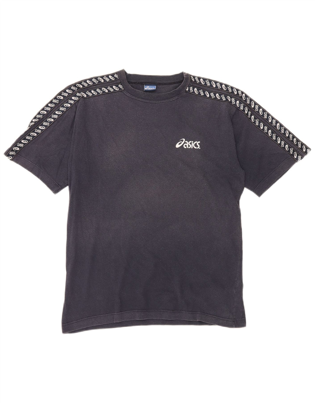 Asics Herre grafisk T-shirt Top Medium Marineblå Bomuld