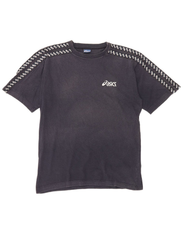 Asics Herre grafisk T-shirt Top Medium Marineblå Bomuld