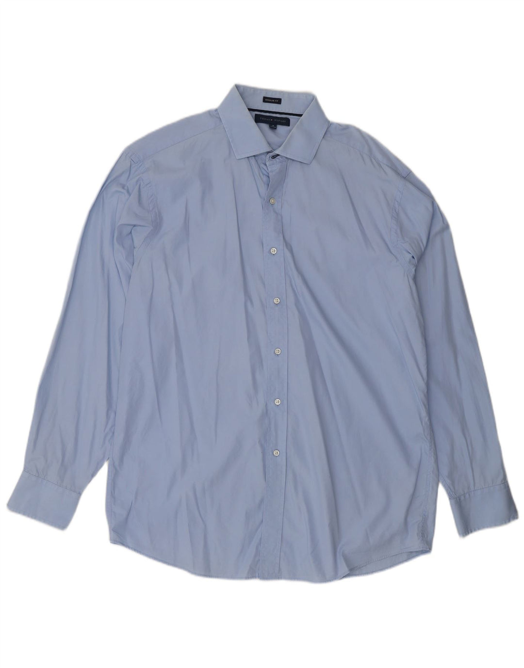 Tommy Hilfiger Herre Regular Fit skjorte str. 16 Large Blue
