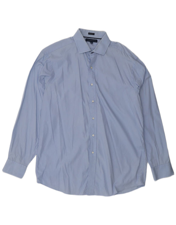 Tommy Hilfiger Herre Regular Fit skjorte str. 16 Large Blue