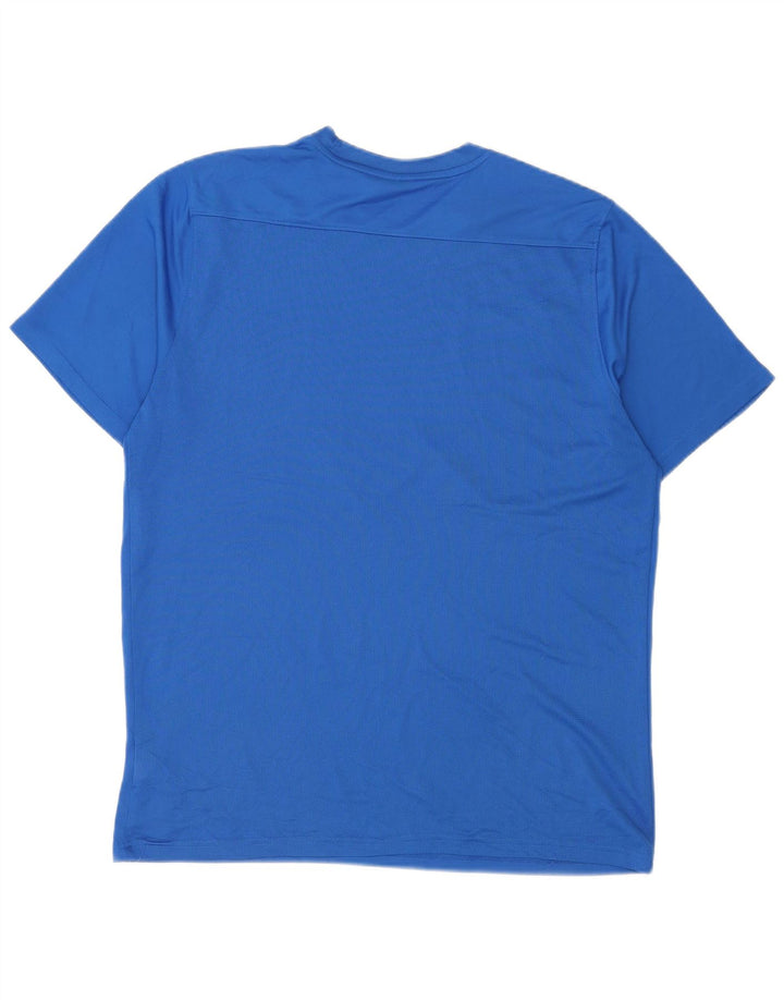 Nike T-shirt top til mænd 2XL blå polyester