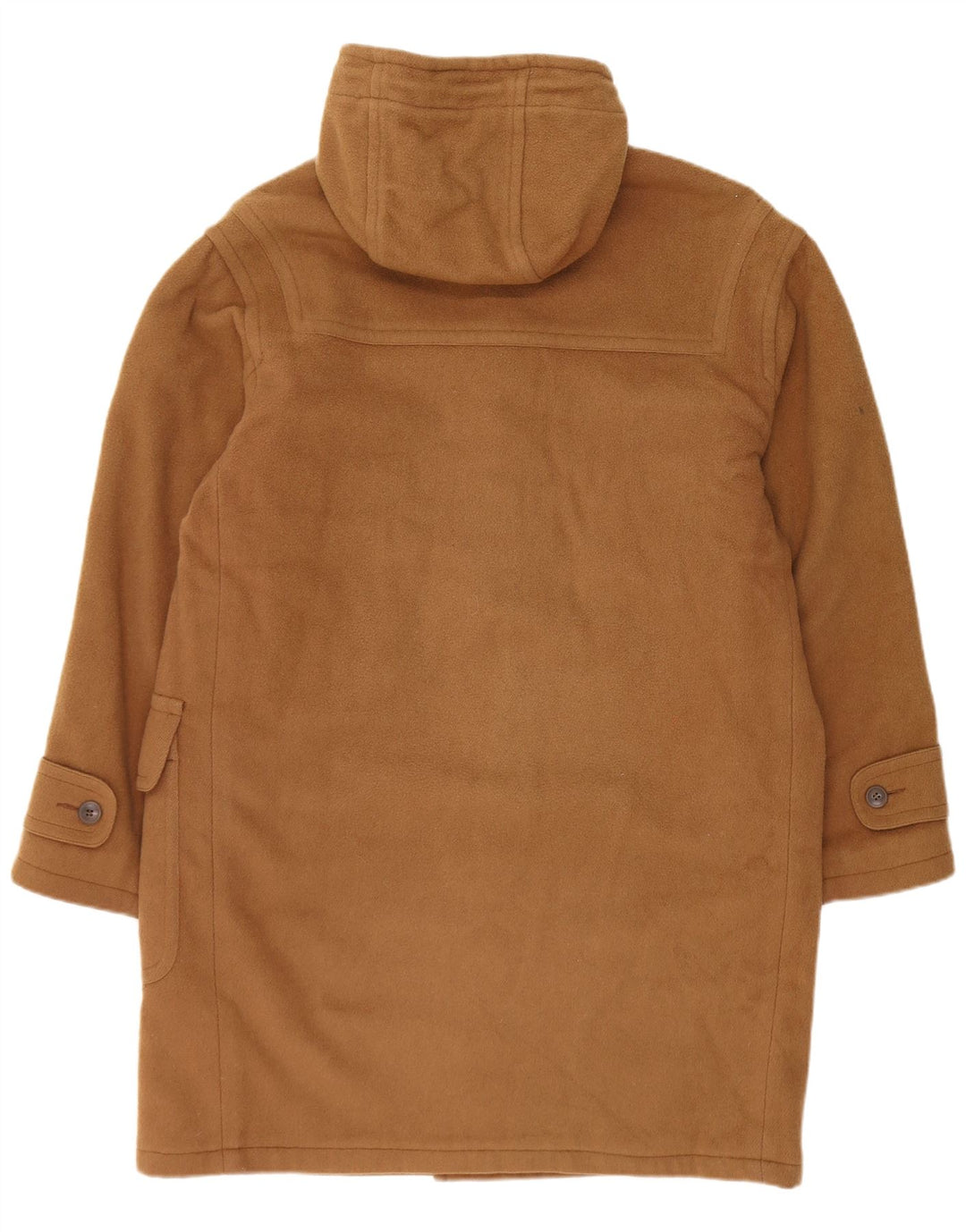 L.L.Bean Herre Hooded Duffel Coat UK 38 Medium Beige Uld
