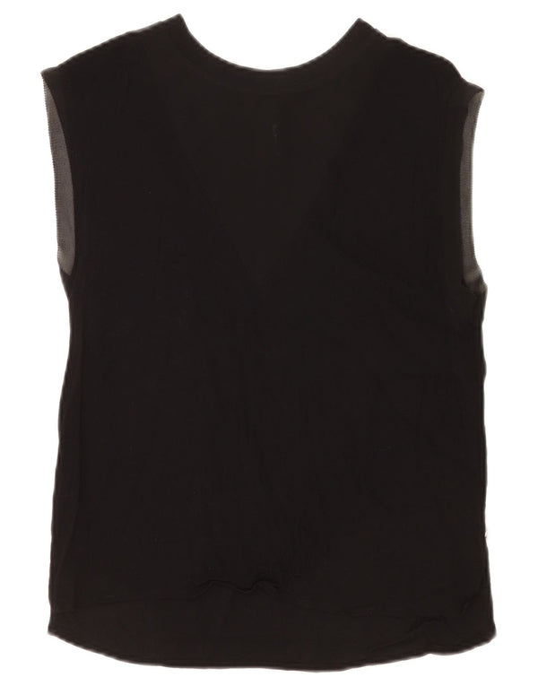 PEPE Jeans Dame Vest Top UK 10 Small Black Viscose