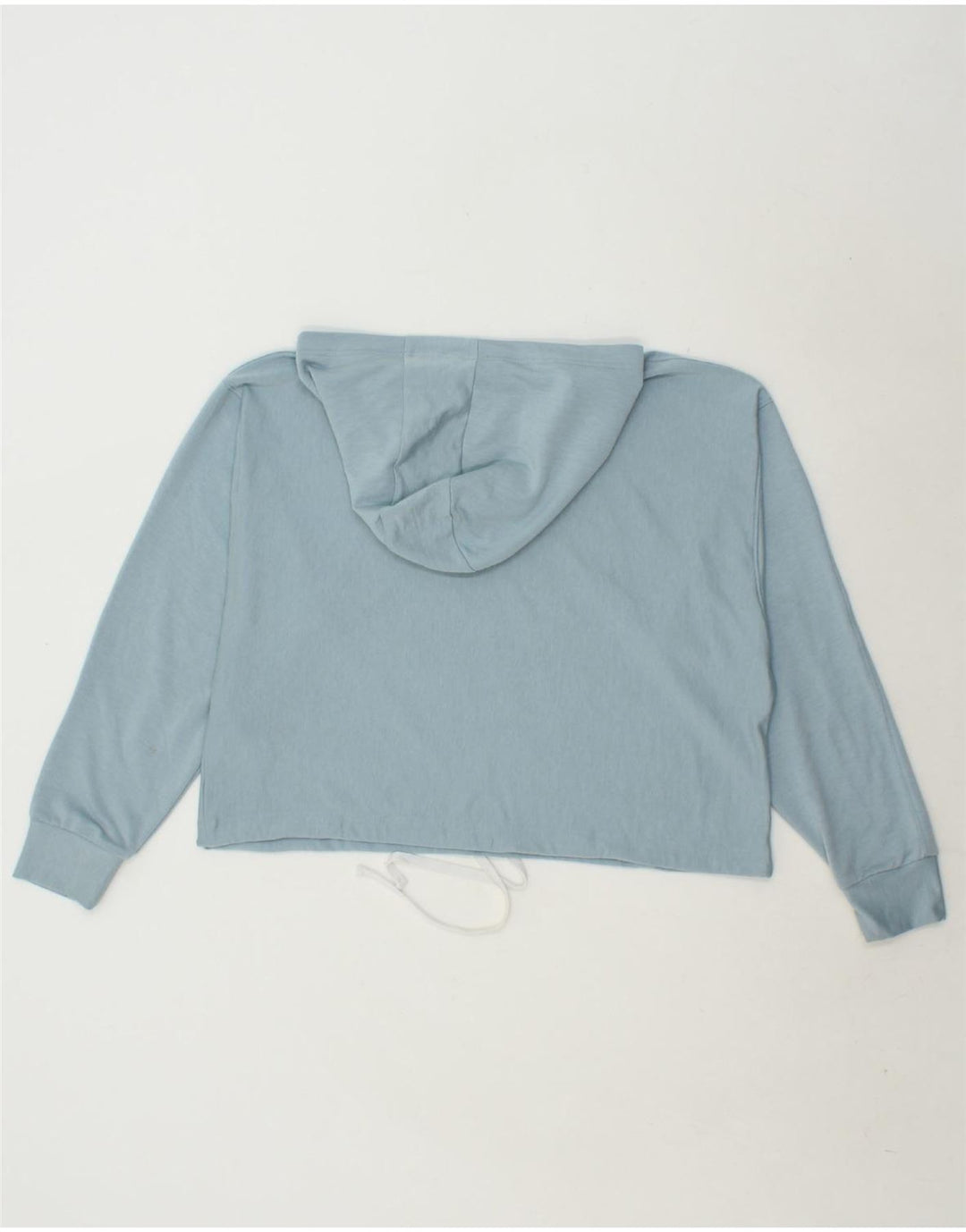 UNDER ARMOUR Womens Crop Oversized Hoodie Jumper UK 10 Small Blue Vintage Under Armour and Second-Hand Under Armour from Messina Hembry 
