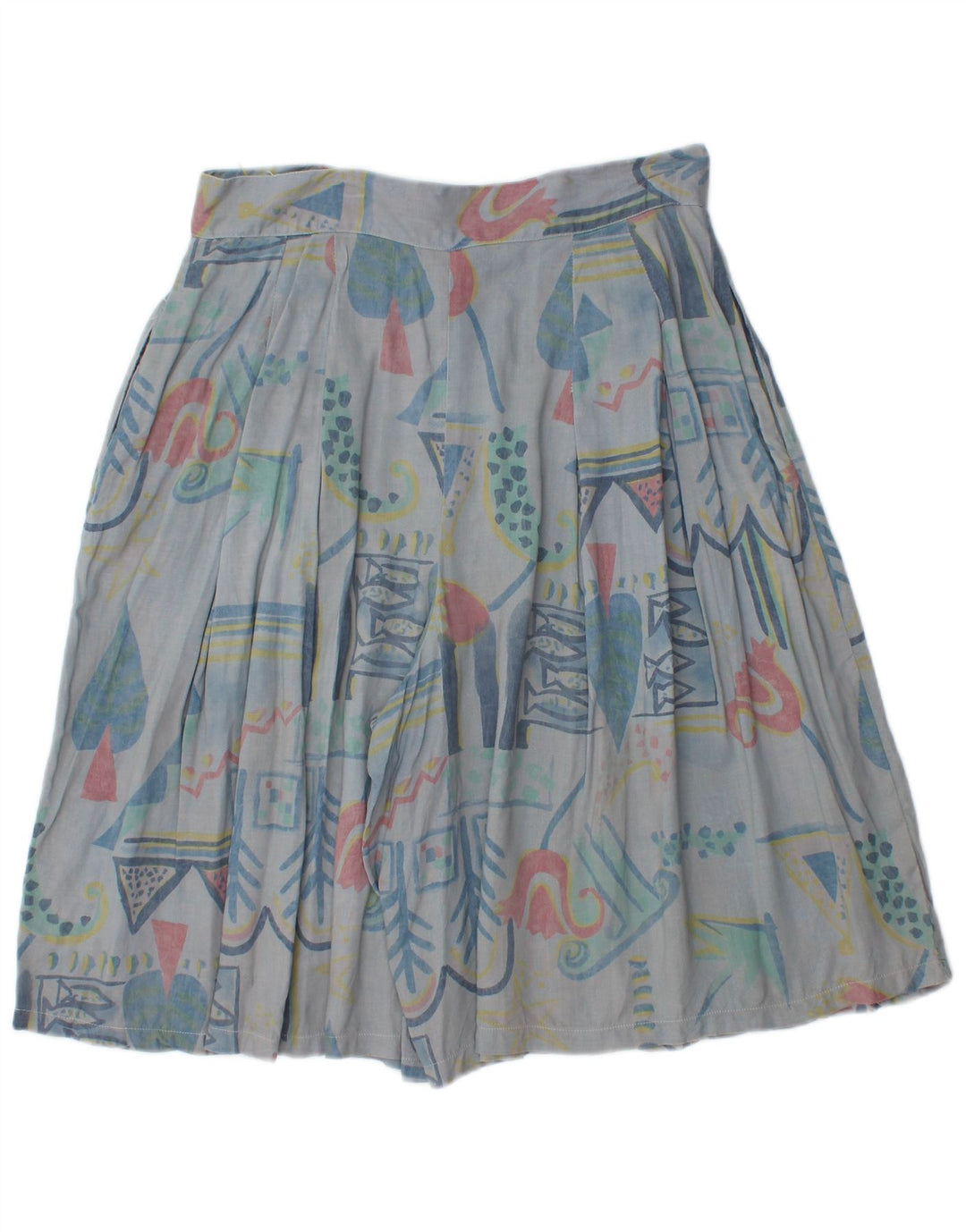 Ecco Kvinders Højtaljede Cullotes Casual Shorts W30 Medium Blue Geometric