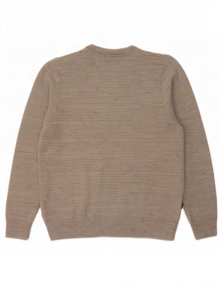 Fila Herre Crew Neck Jumper Sweater Medium Grey Flecked