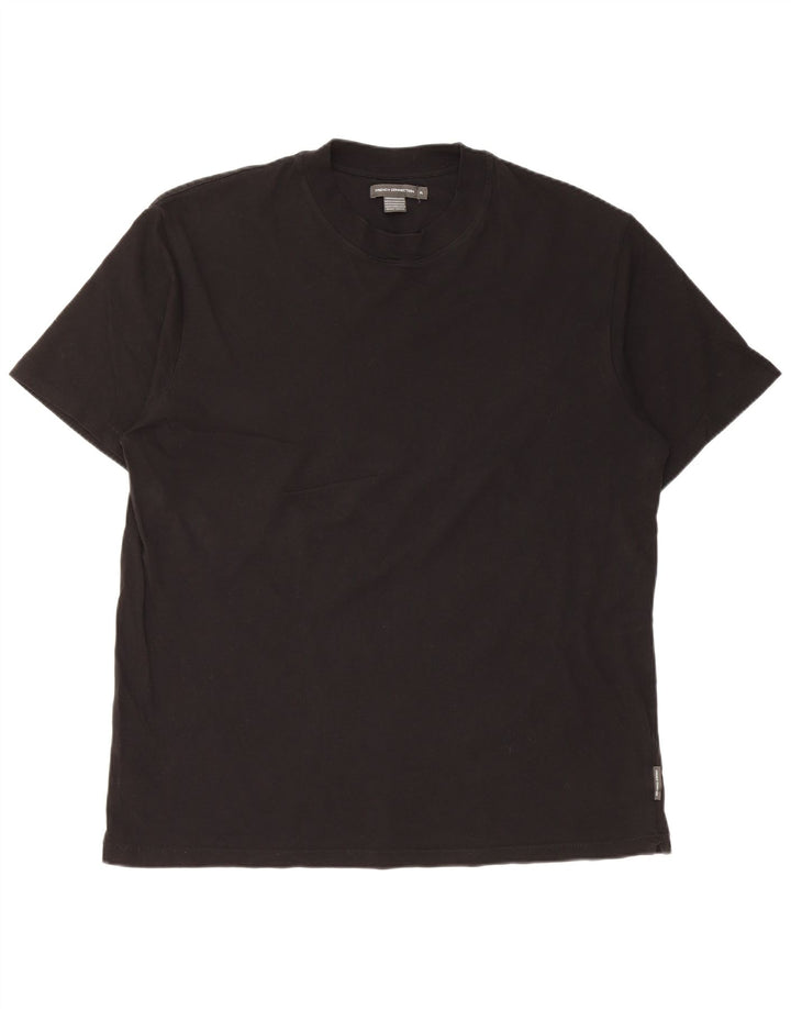 French Connection Herre T-Shirt Top XL Sort Bomuld