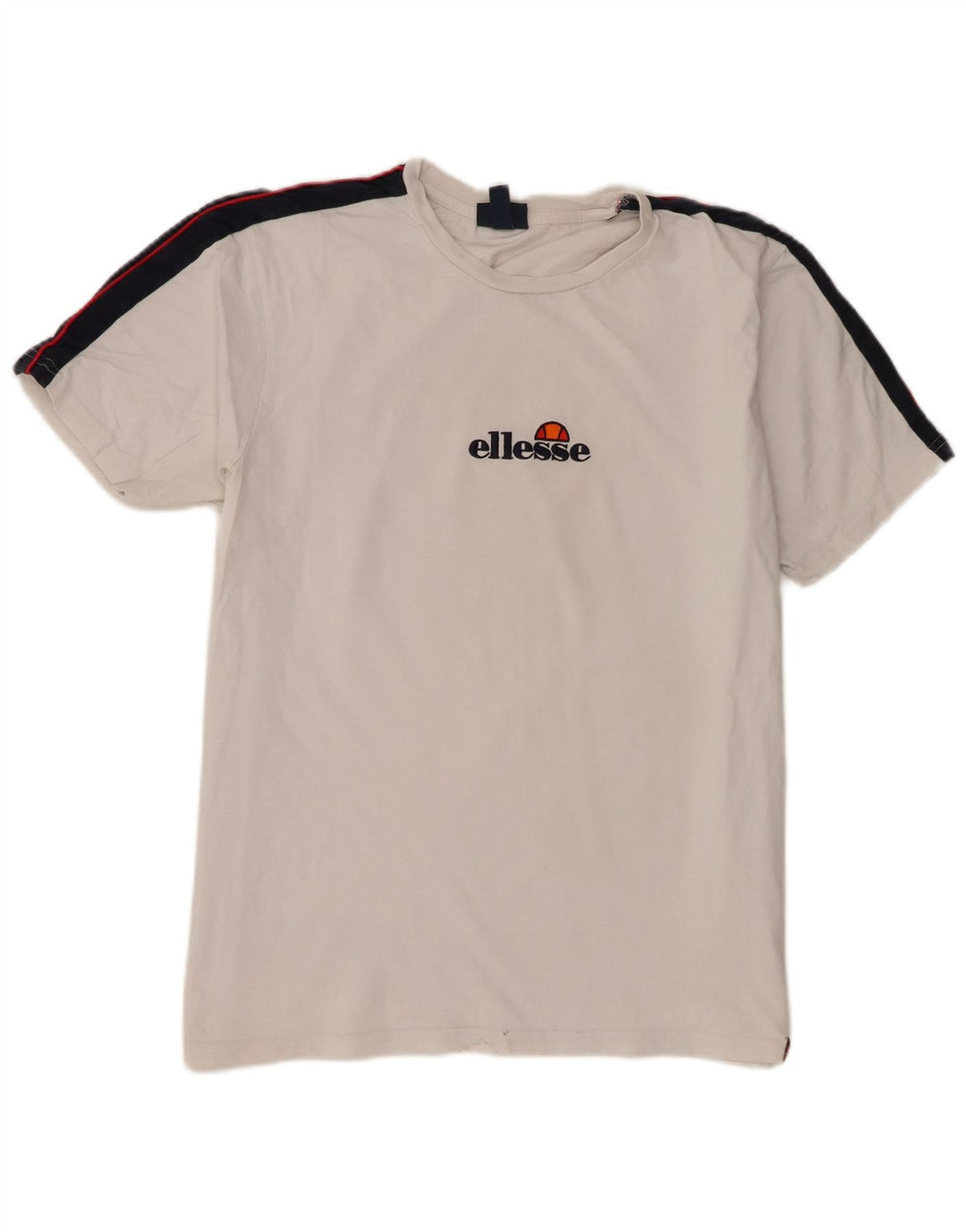 Ellesse Herre T-Shirt Top 2XL Hvid Colourblock Bomuld