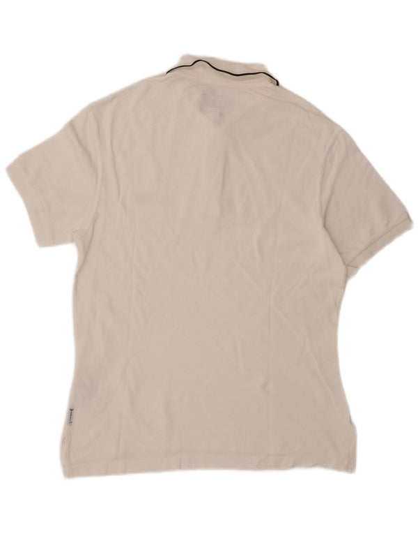 ARMANI JEANS Poloshirt til mænd Medium hvid bomuld