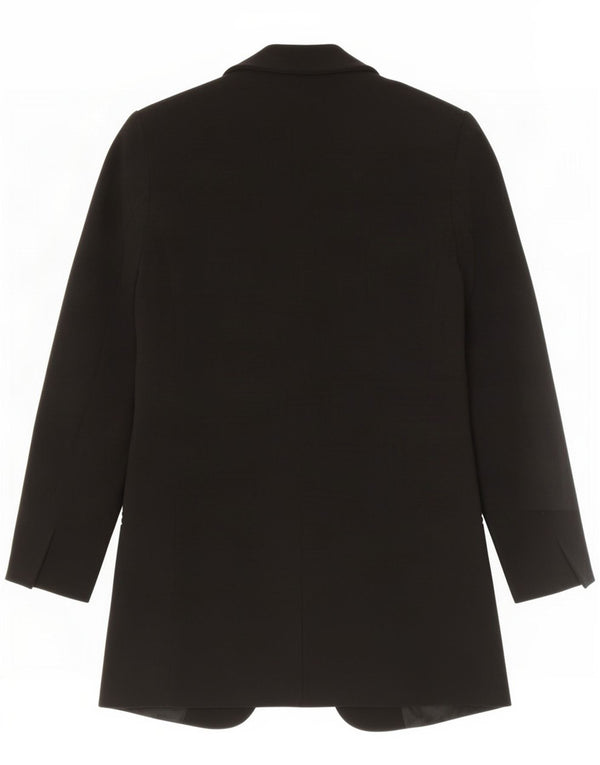 Zara Dame 3/4 ærmet åben blazerjakke UK 6 XS Sort