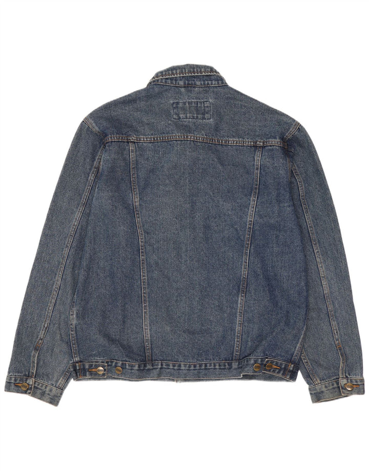 Jeaxxs Herre denimjakke UK 38/40 Medium Blue Bomuld