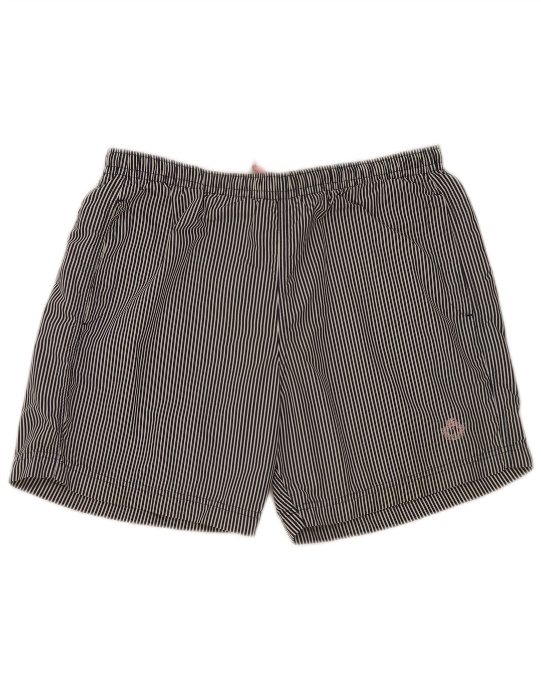Jeckerson Badeshorts til mænd store marineblå nålestribet polyester