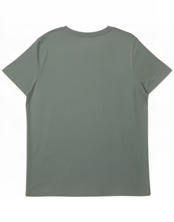 Mountain Warehouse Dame Grafisk T-Shirt Top UK 16 Stor Grøn Bomuld