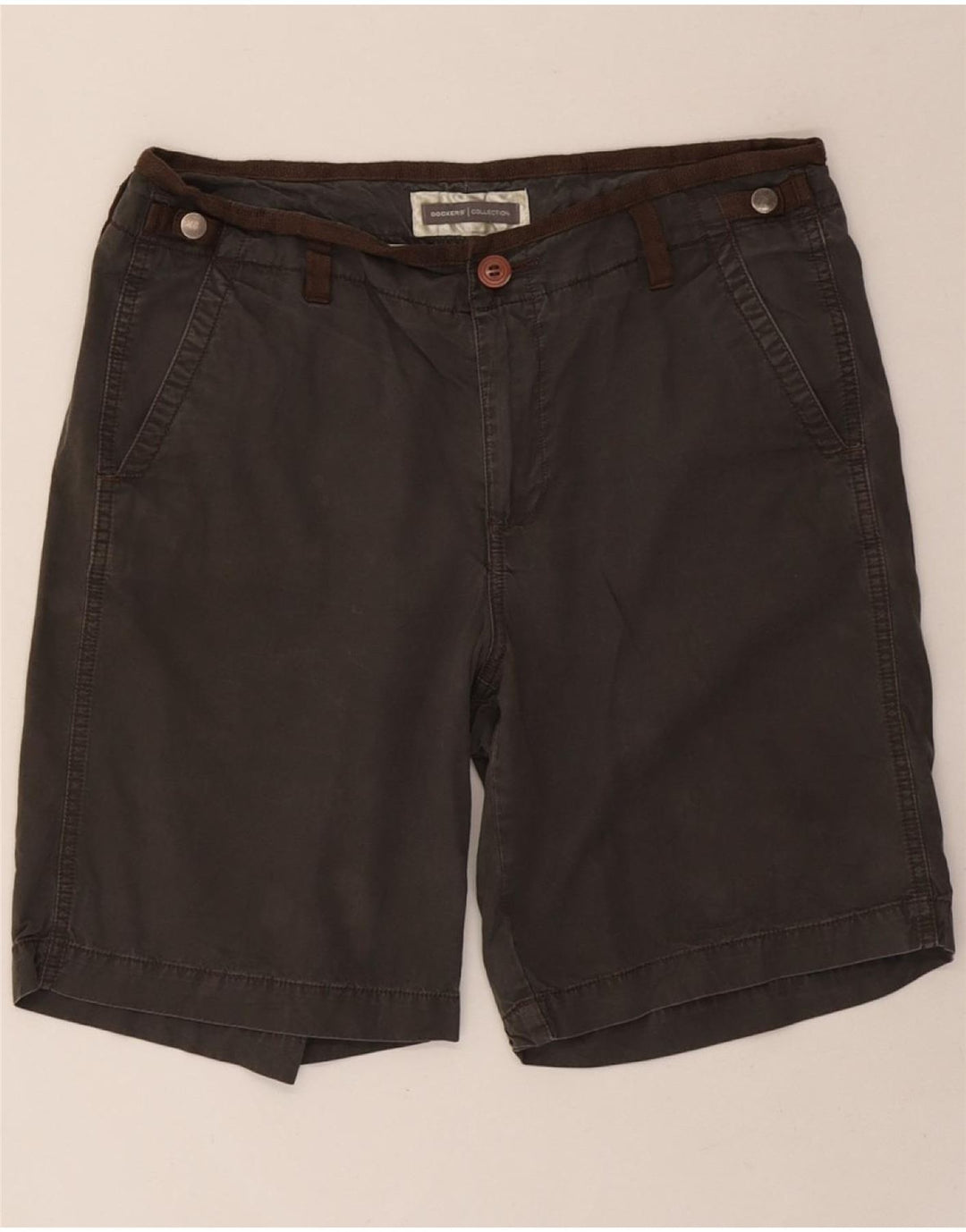 DOCKERS Womens Chino Shorts US 6 Medium W30  Grey Cotton Vintage Dockers and Second-Hand Dockers from Messina Hembry 