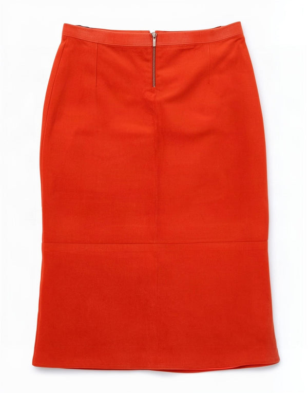 Vintage dame ruskindsnederdel Medium W28 Rød