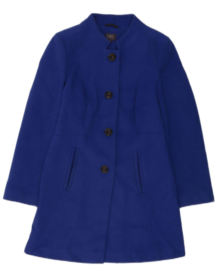 Marks & Spencer Dameoverfrakke UK 8 Lille blå polyester