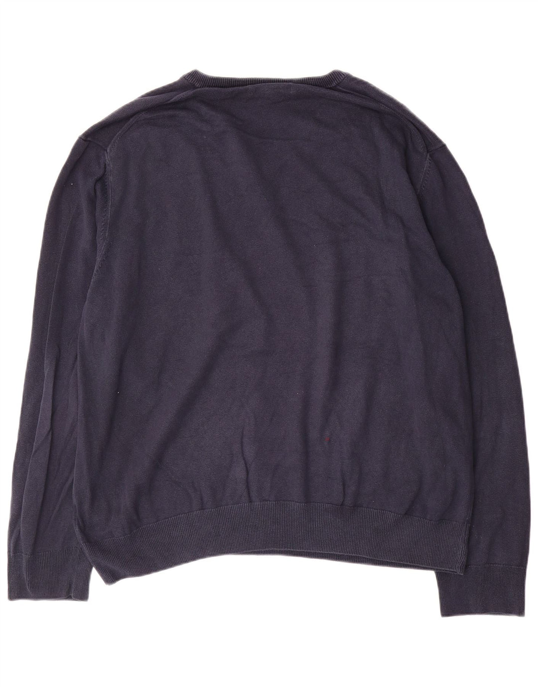 Marks & Spencer Herre V-hals sweater 2XL marineblå bomuld