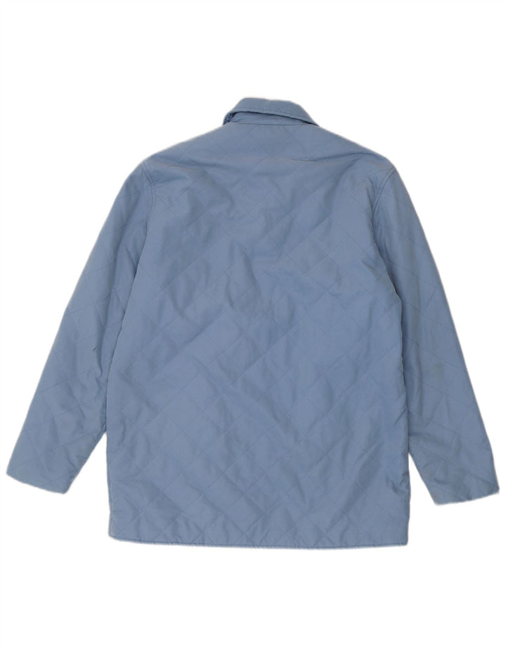 Orvis Quiltet jakke til kvinder UK 14 Medium Blue Polyester