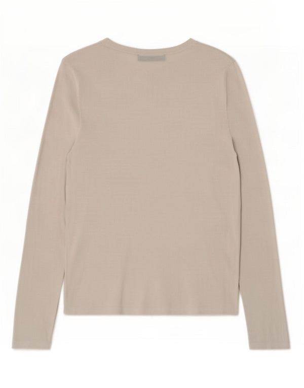 Zara Dametop Langærmet UK 12 Medium Grey Viscose