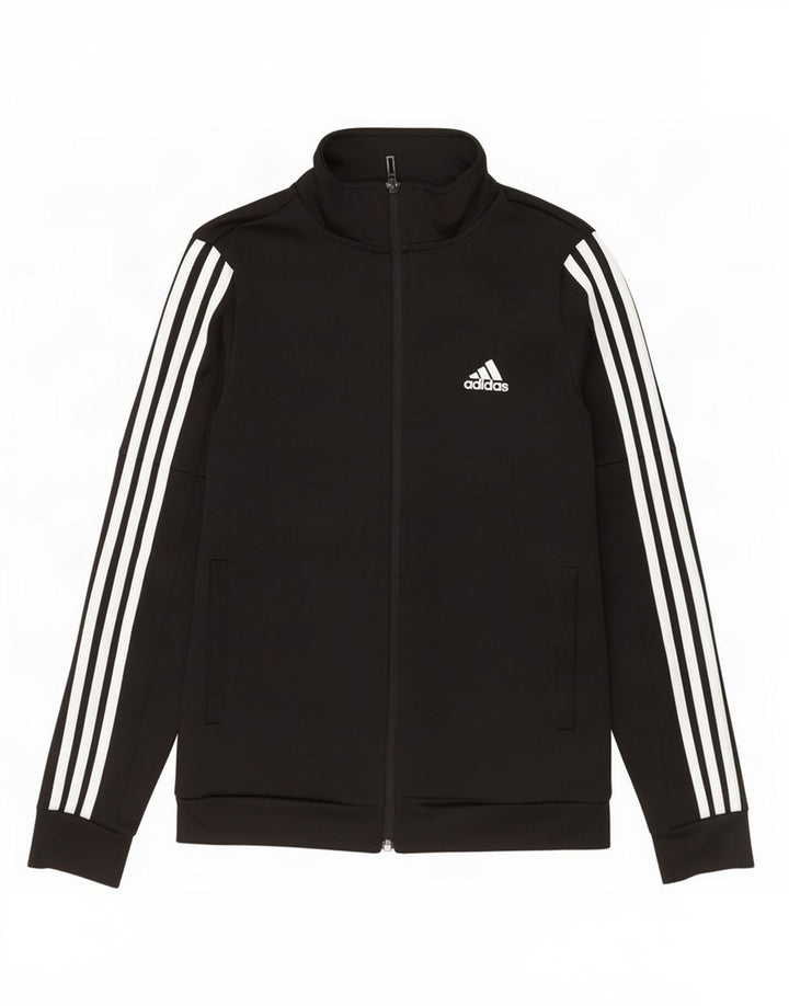 Adidas træningsdragt topjakke til kvinder UK 8/10 Lille sort polyester