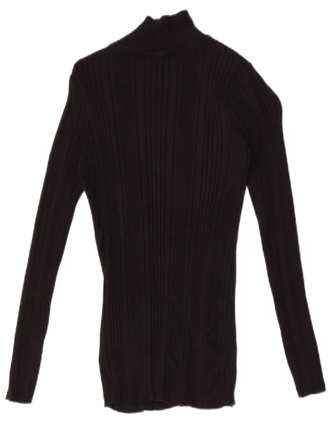 Marks & Spencer Dame Top Langærmet UK 10 Small Black Viscose