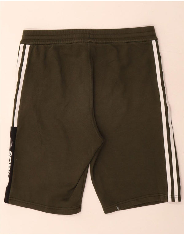 Adidas drenge grafiske sportsshorts 15-16 år Khaki Colourblock