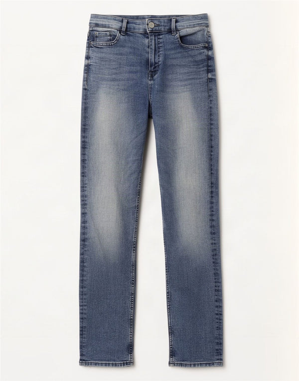 Marks & Spencer Dame Slim Jeans UK 10 Small W28 L30 Blue Cotton