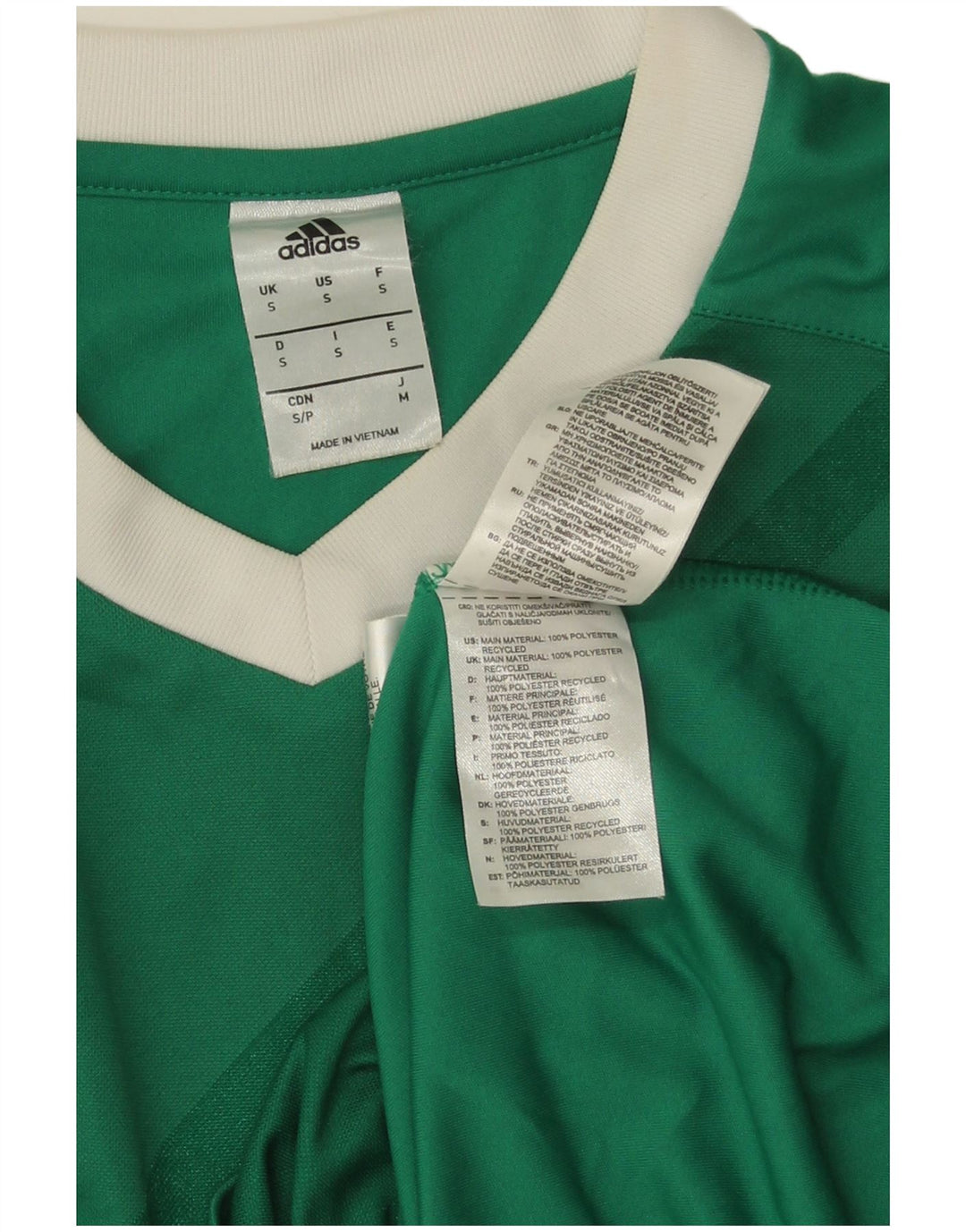 Adidas Herre Climalite grafisk top langærmet lille grøn stribet polyester